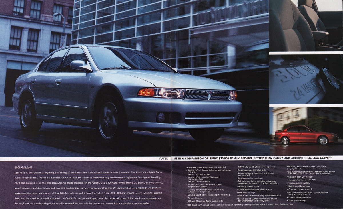 2001 Mitsubishi Full Line Brochure Page 7